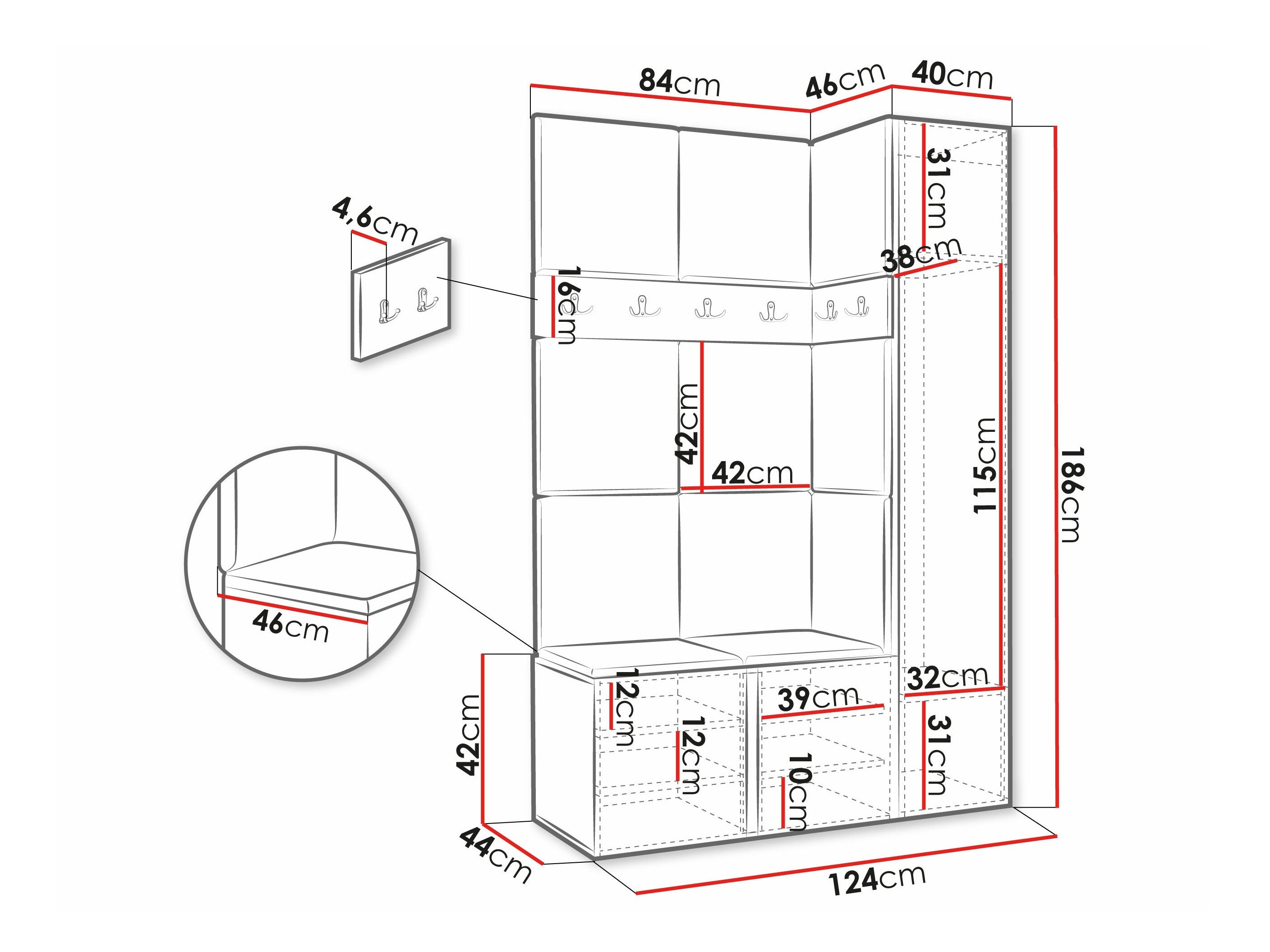 Meuble d'entrée Hartford 277 (Manila 26)
