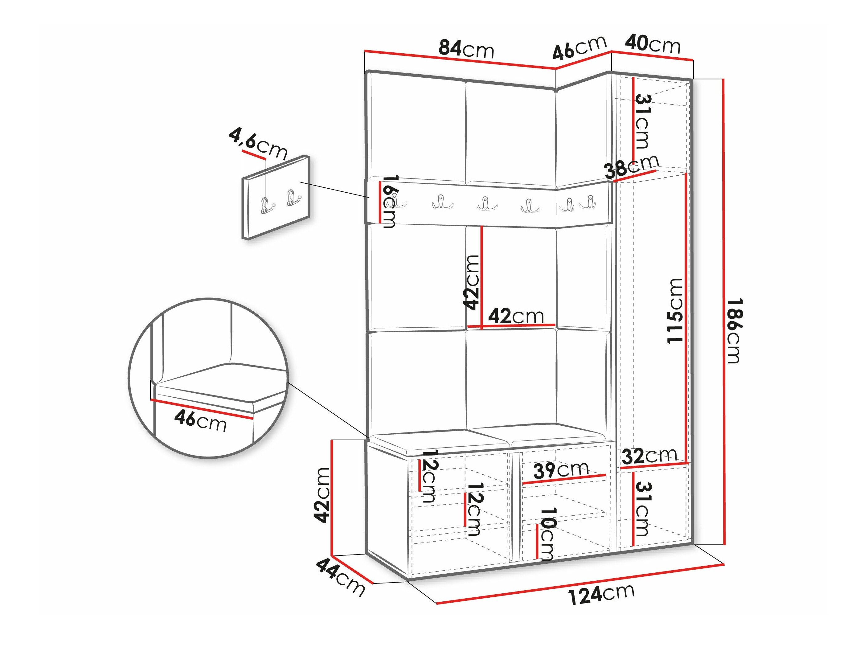 Meuble d'entrée Hartford 277 (Manila 35)