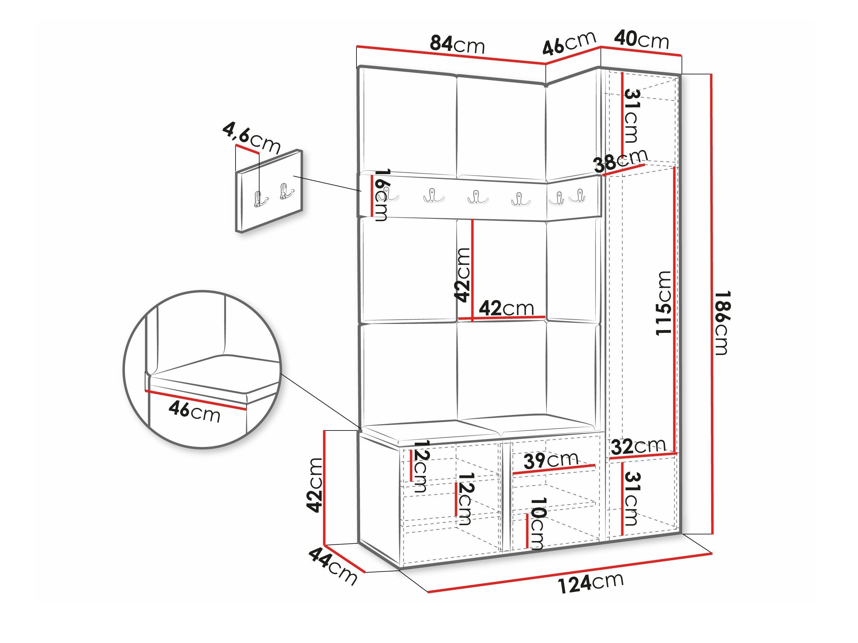 Meuble d'entrée Hartford 277 (Manila 35)