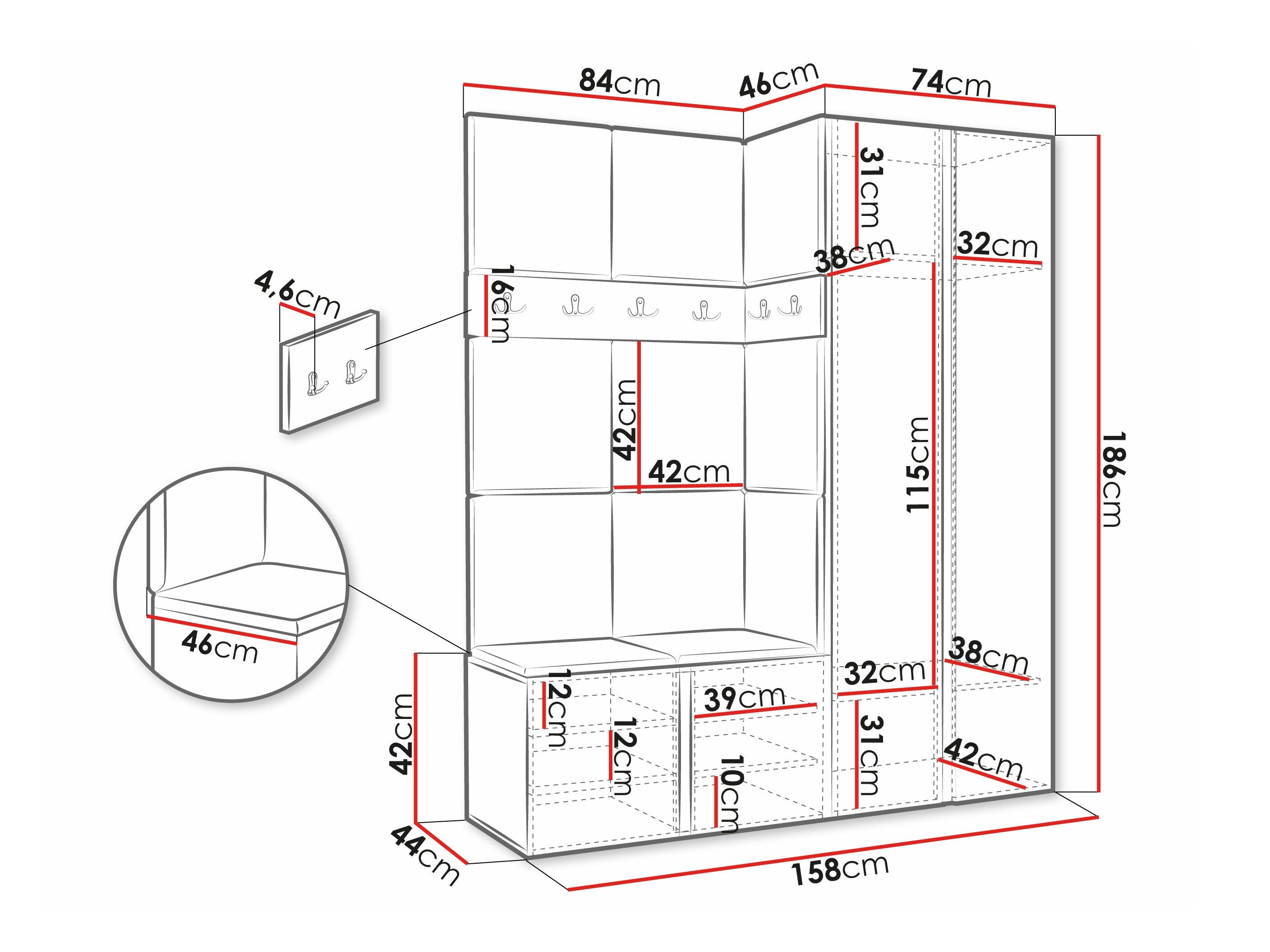 Meuble d'entrée Pinis X (Manila 11)