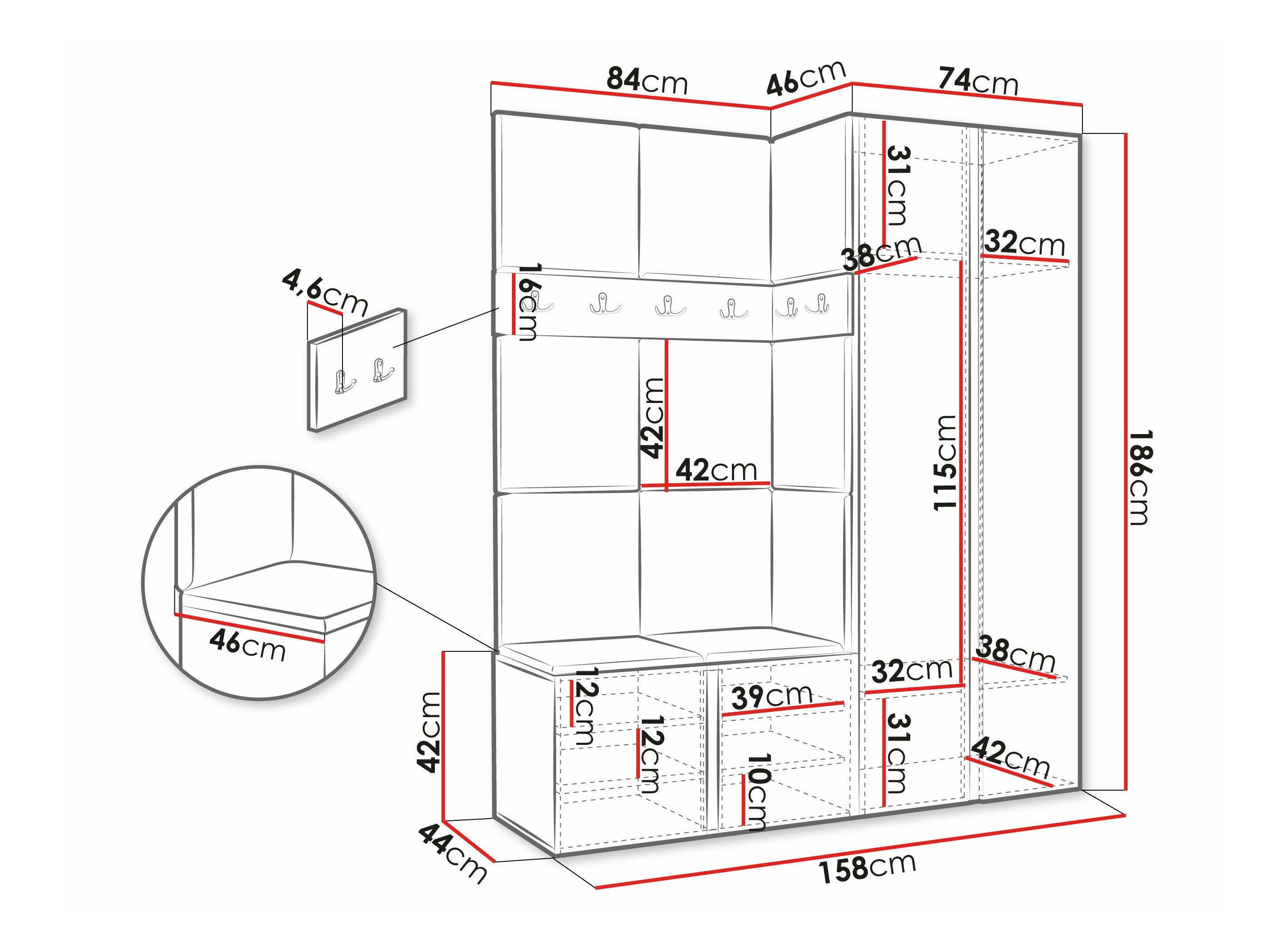 Meuble d'entrée Pinis X (Manila 16)