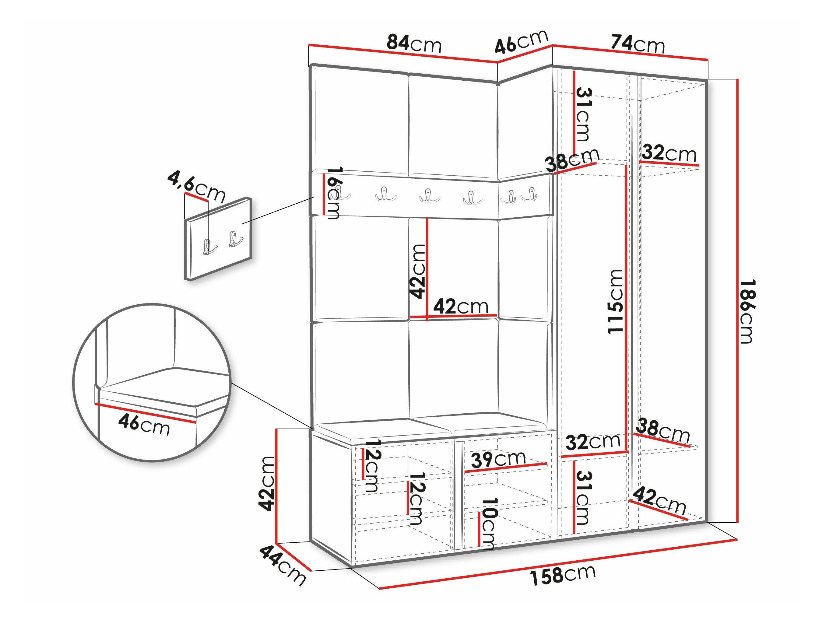 Meuble d'entrée Pinis X (Manila 09)