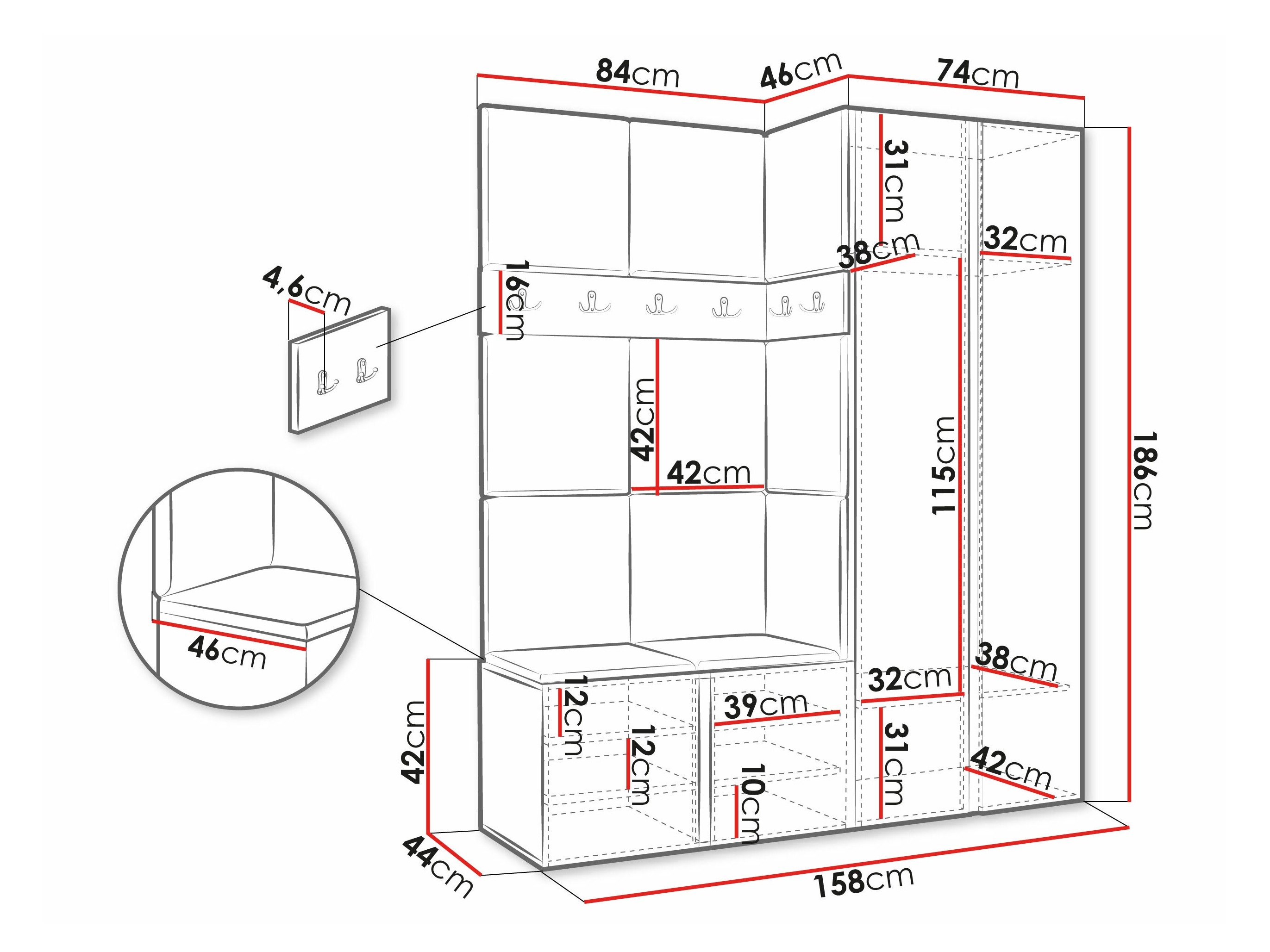 Meuble d'entrée Pinis X (Manila 11)