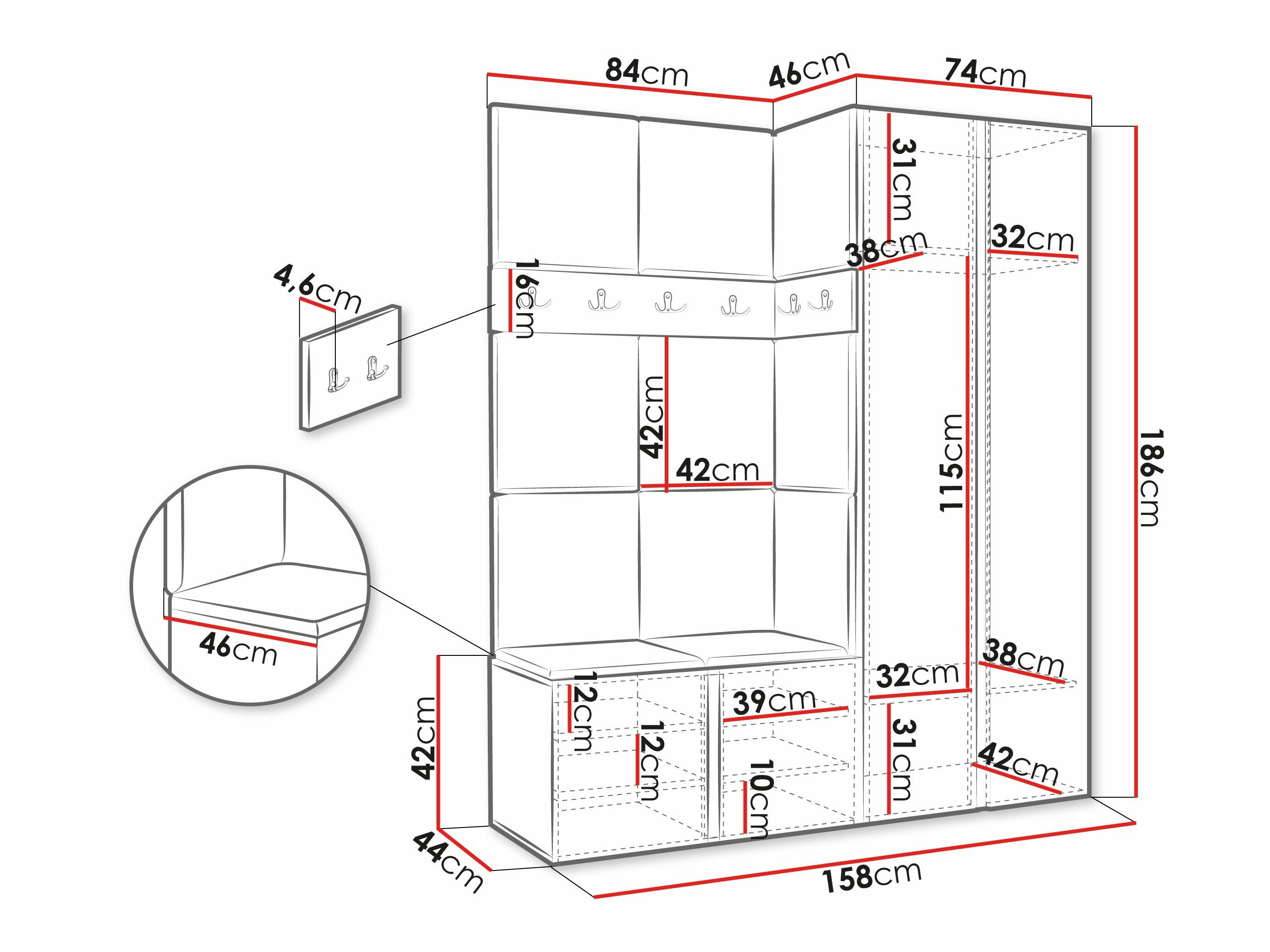 Meuble d'entrée Pinis X (Manila 16)