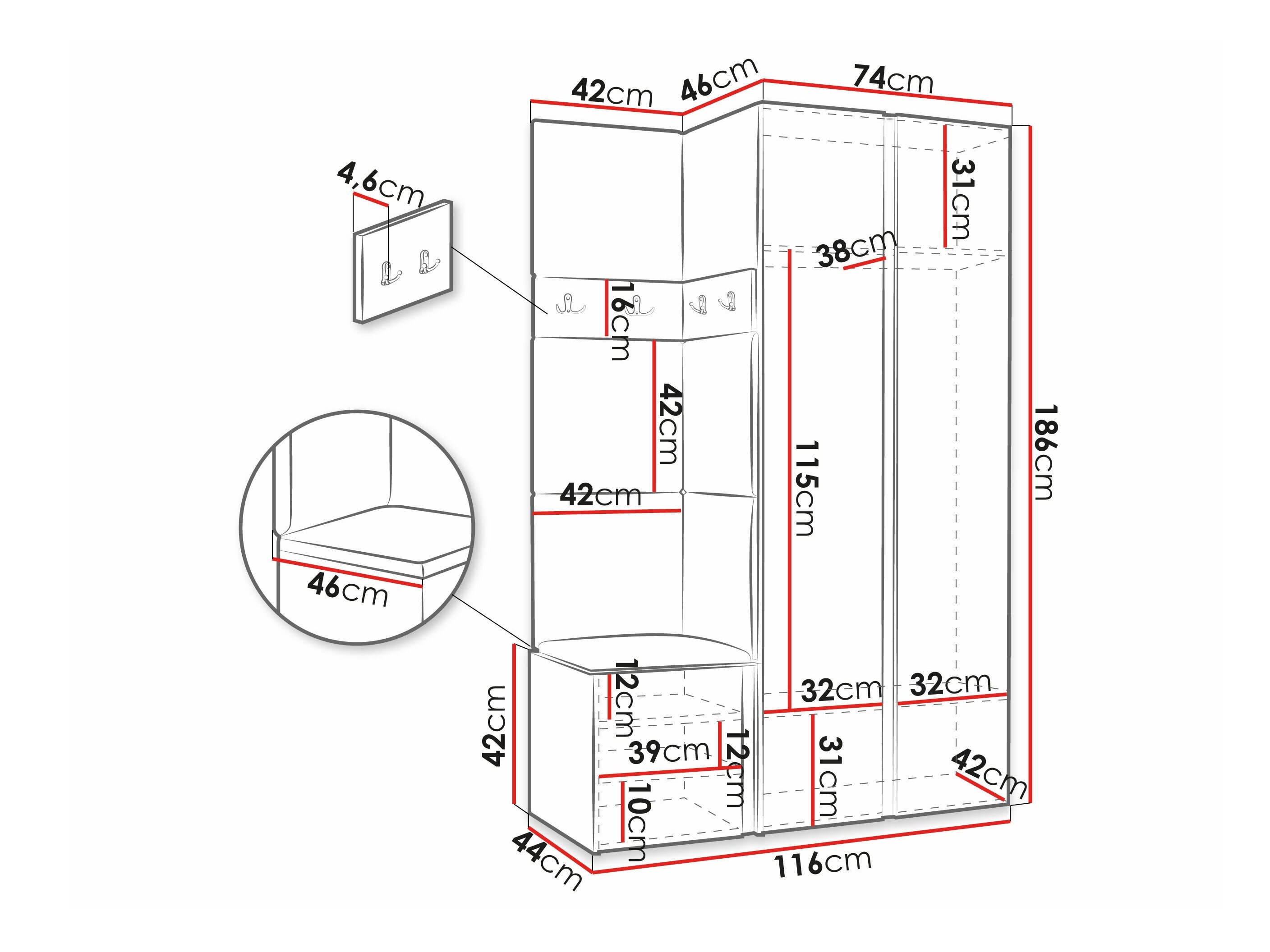 Meuble d'entrée Pinis XXVI (Cachemire)
