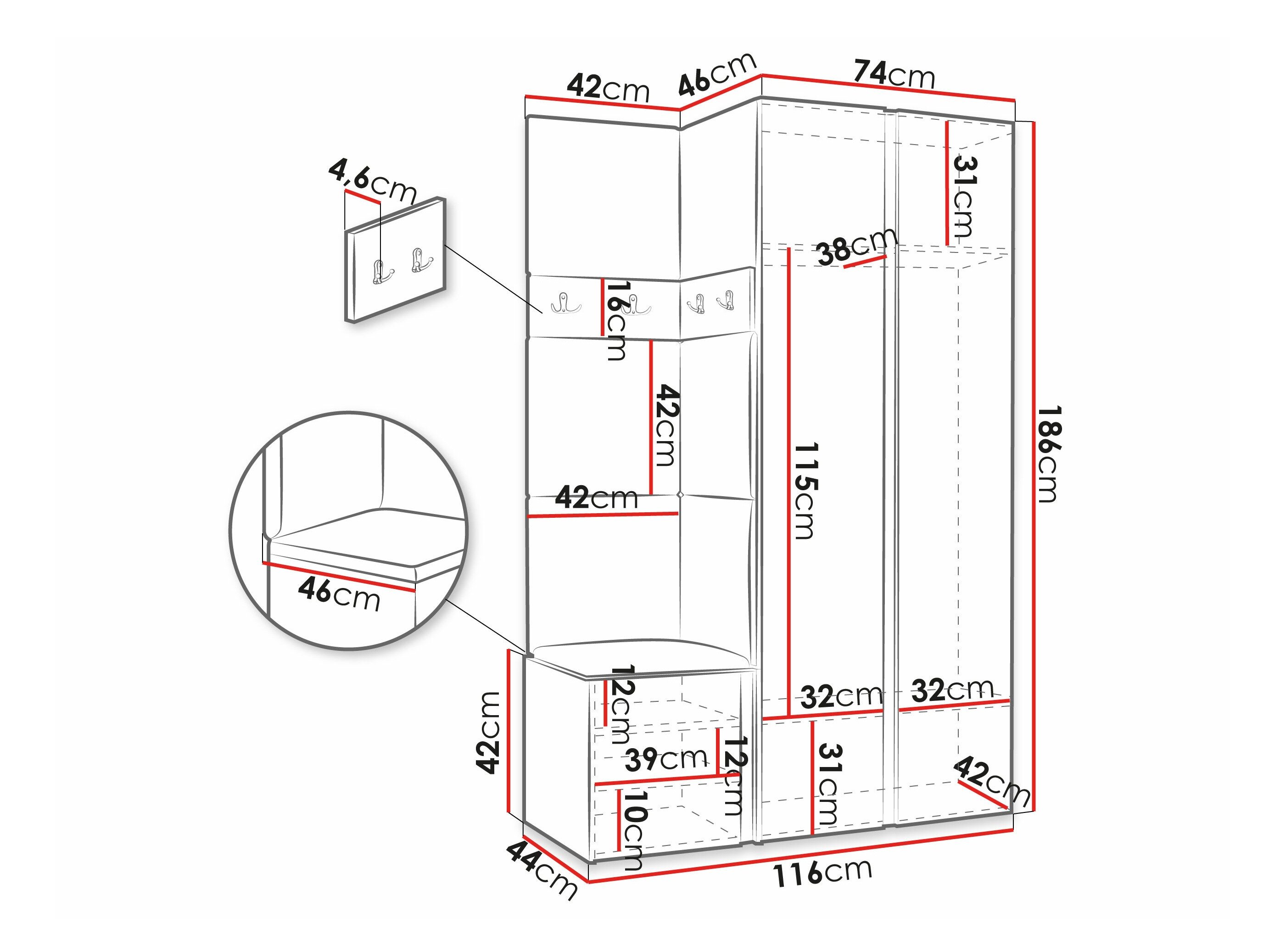 Meuble d'entrée Pinis XXVI (Cachemire)