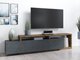 Meuble TV Lutiva 103 (Matera gris + Épicéa foncé)