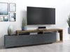 Meuble TV Lutiva 103 (Matera gris + Épicéa foncé)