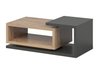 Table basse Lutiva 104 (Anthracite + Ribbec chêne)