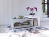 Table basse Lutiva 104 (Blanc + Béton)