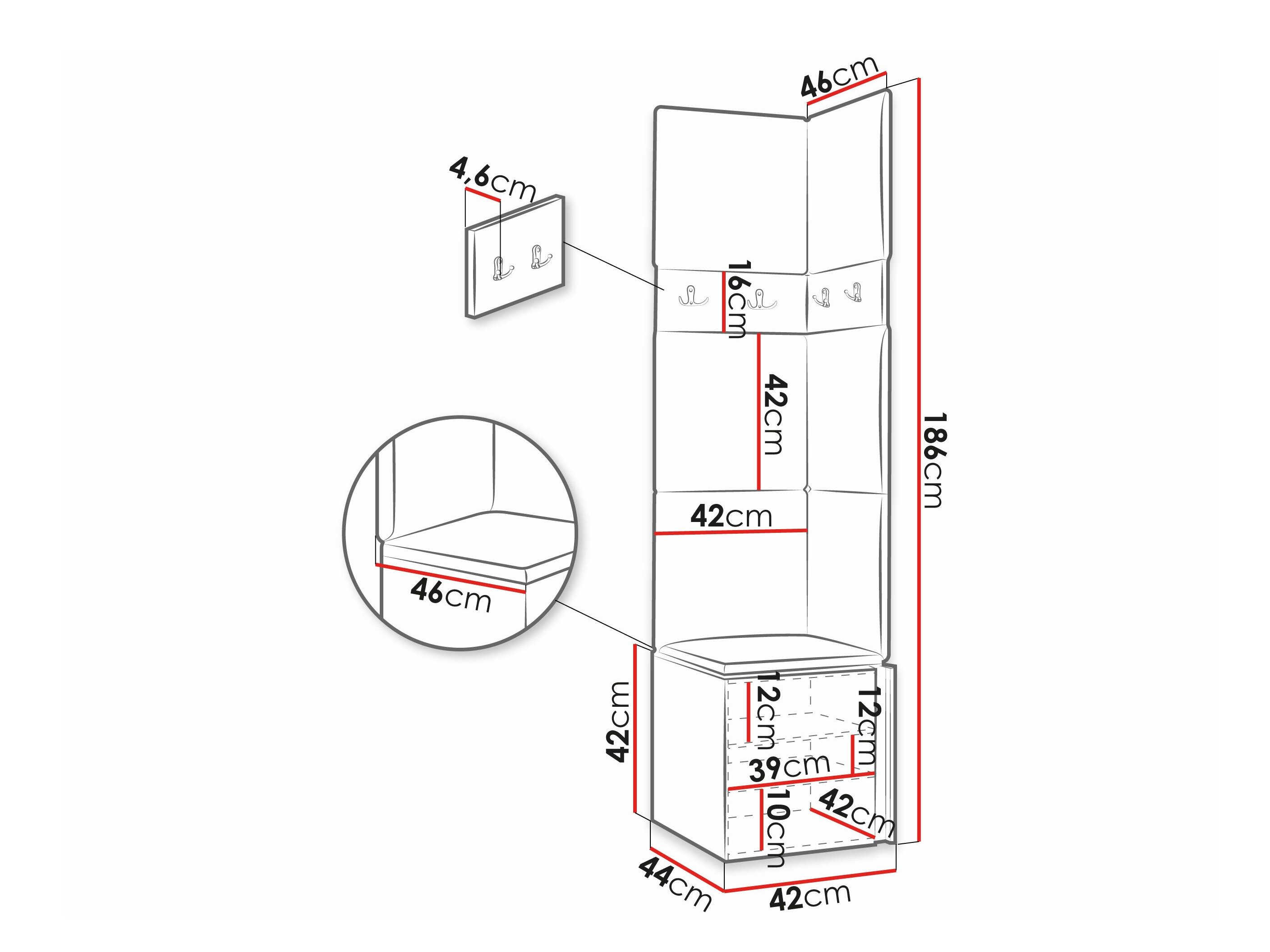 Meuble d'entrée Pinis XXI (Blanc)