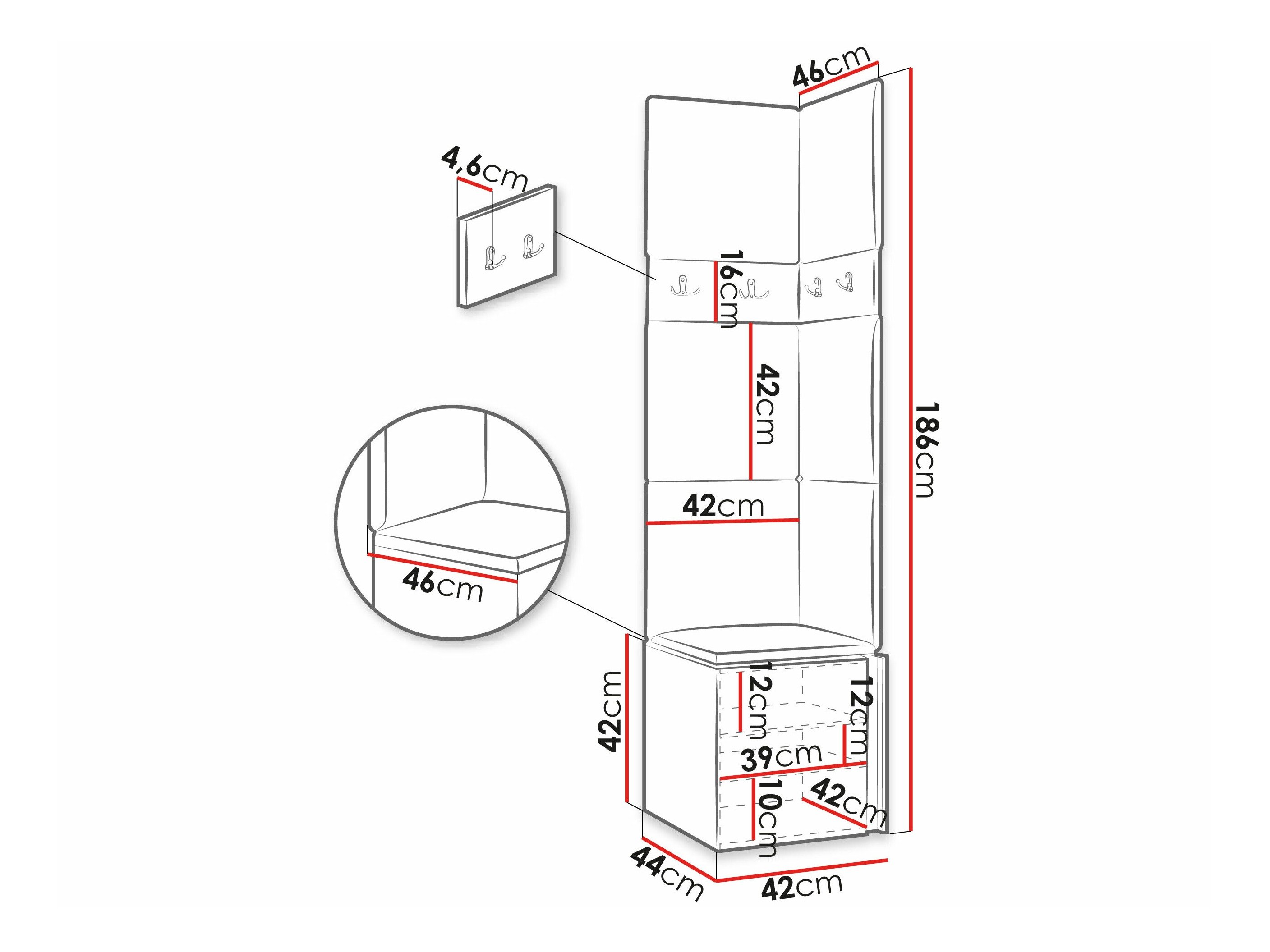 Meuble d'entrée Pinis XXI (Blanc)