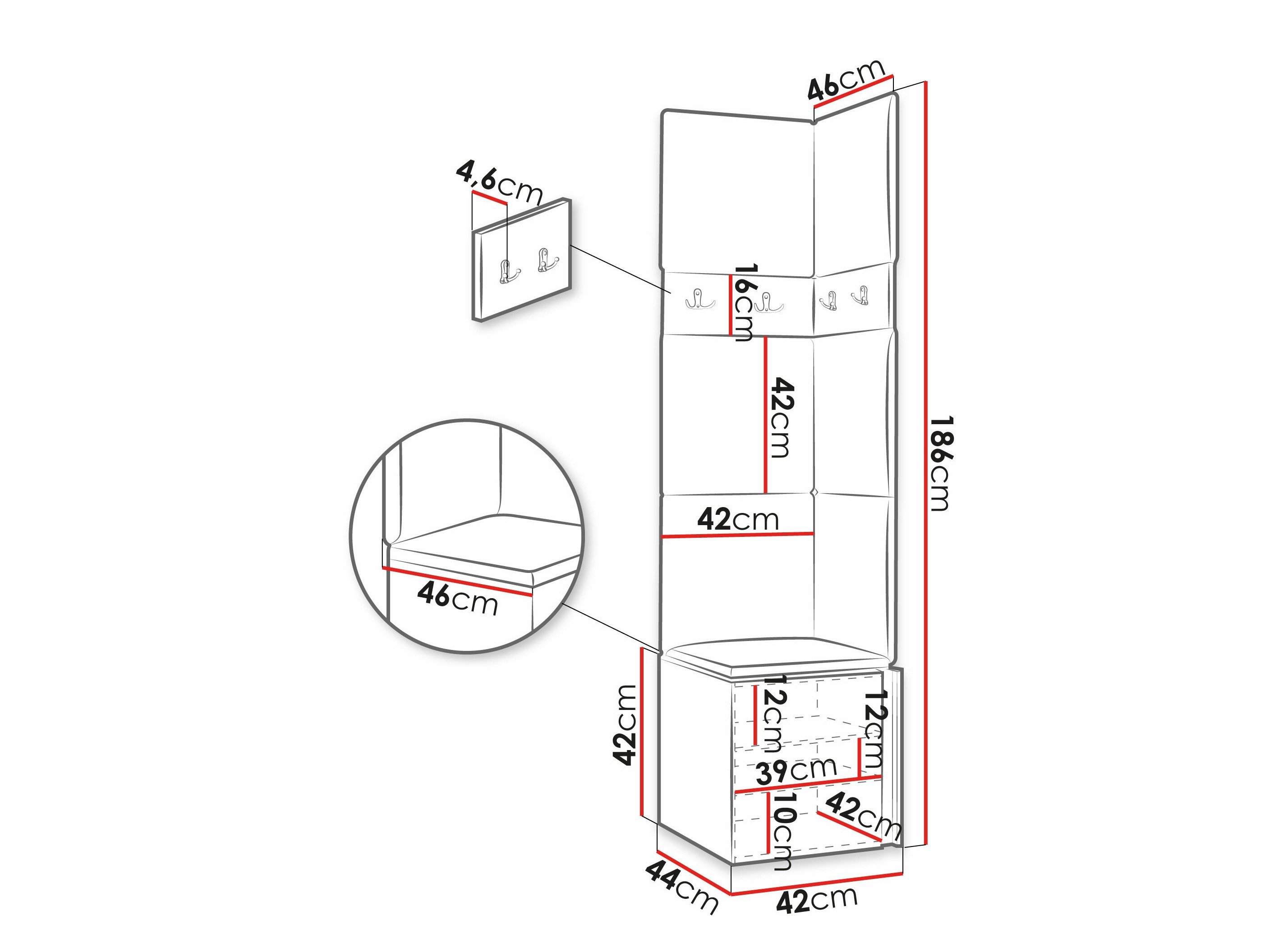 Meuble d'entrée Pinis XXI (Cachemire)