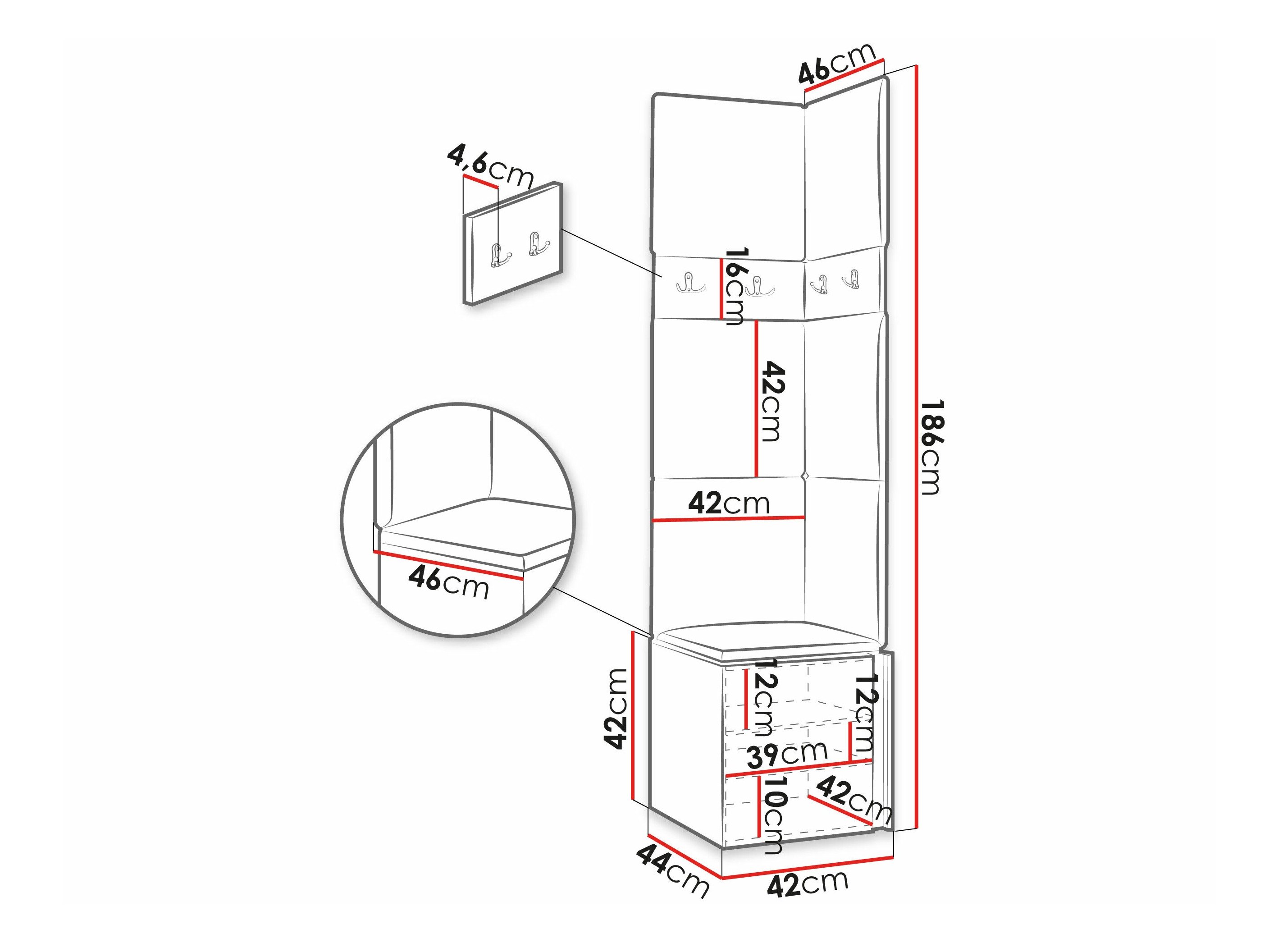 Meuble d'entrée Pinis XXI (Cachemire)