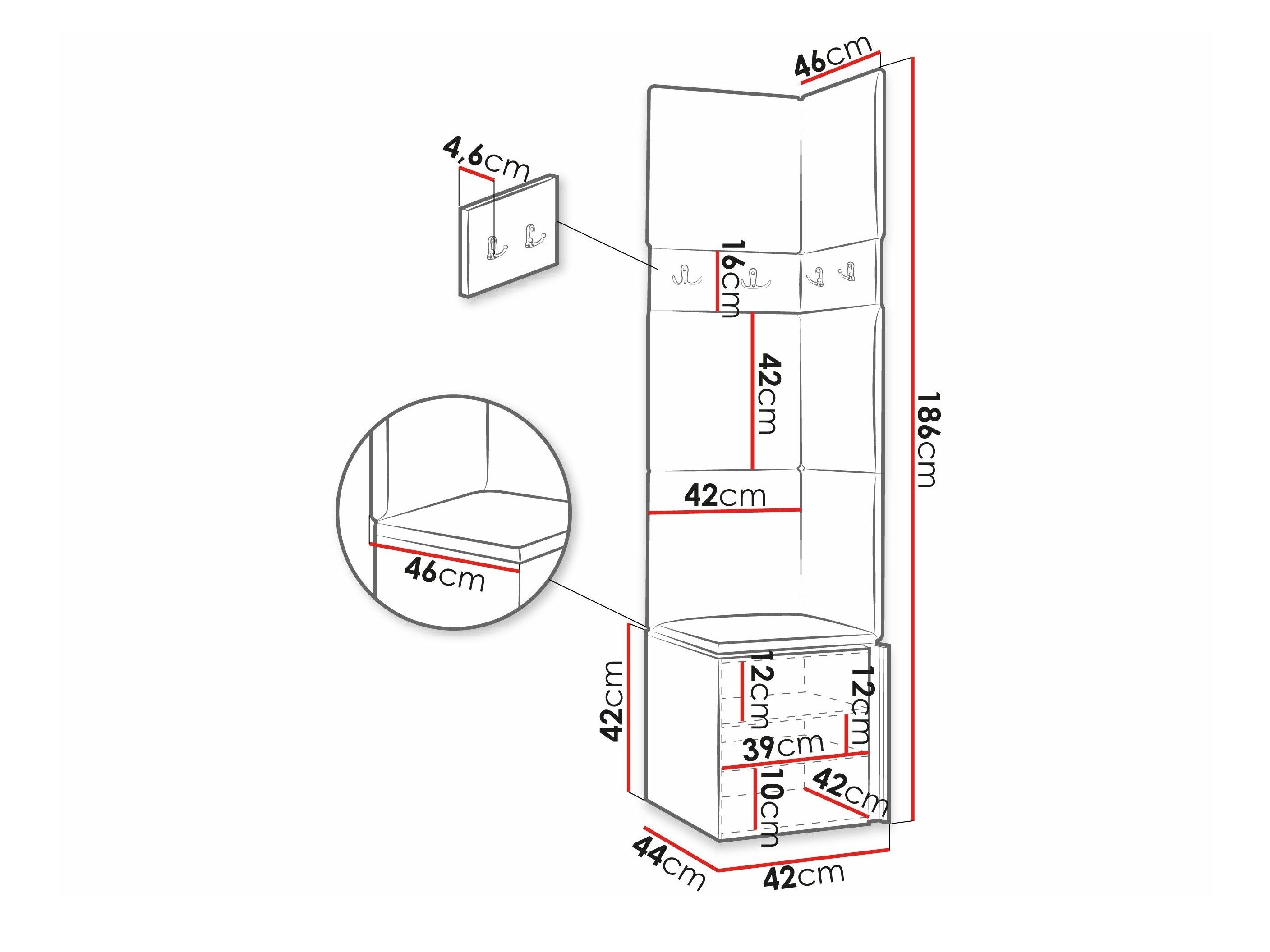 Meuble d'entrée Pinis XXI (Cachemire)