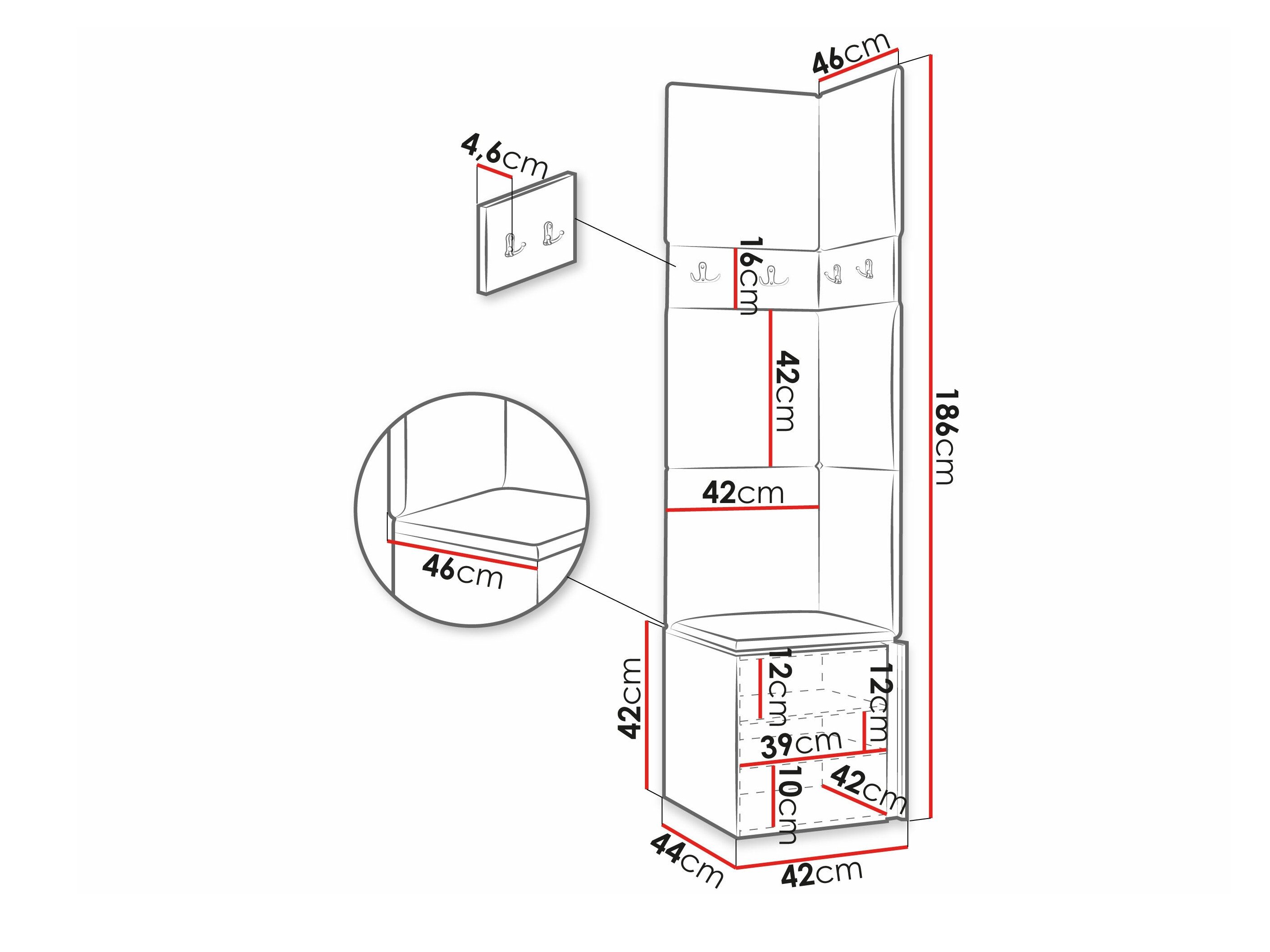 Meuble d'entrée Pinis XXI (Cachemire)