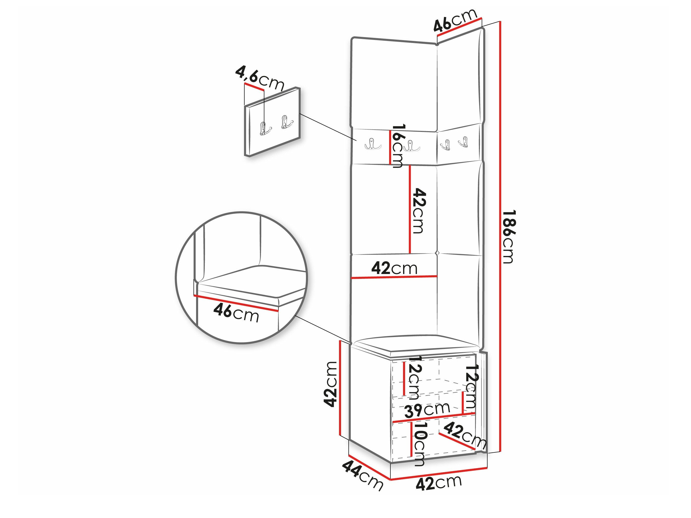 Meuble d'entrée Pinis XXI (Cachemire)
