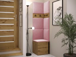 Meuble d'entrée Pinis XXI (Chêne Artisan + Noir)