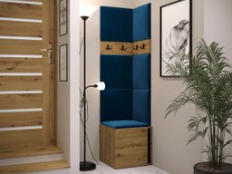 Meuble d'entrée Pinis XXI (Chêne Artisan + Noir)