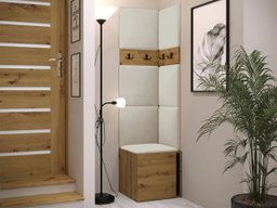 Meuble d'entrée Pinis XXI (Chêne Artisan + Noir)