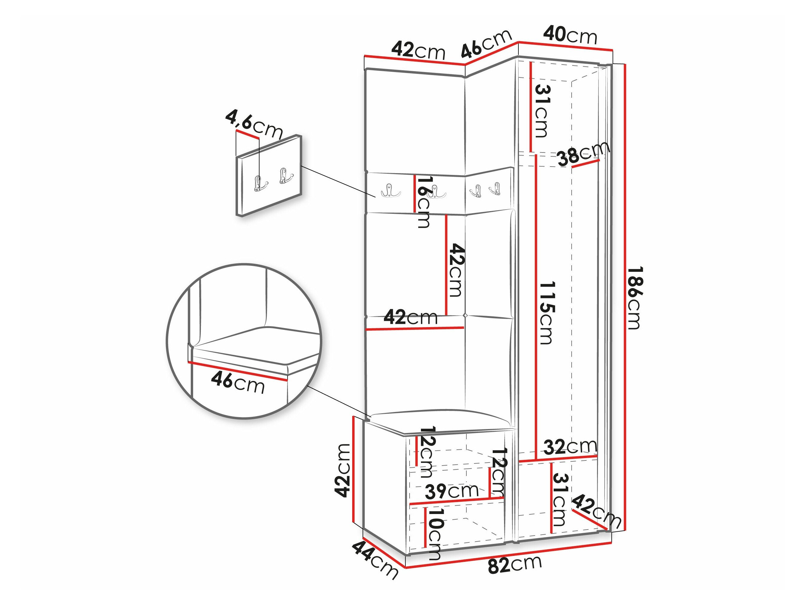 Meuble d'entrée Pinis XXIV (Cachemire)