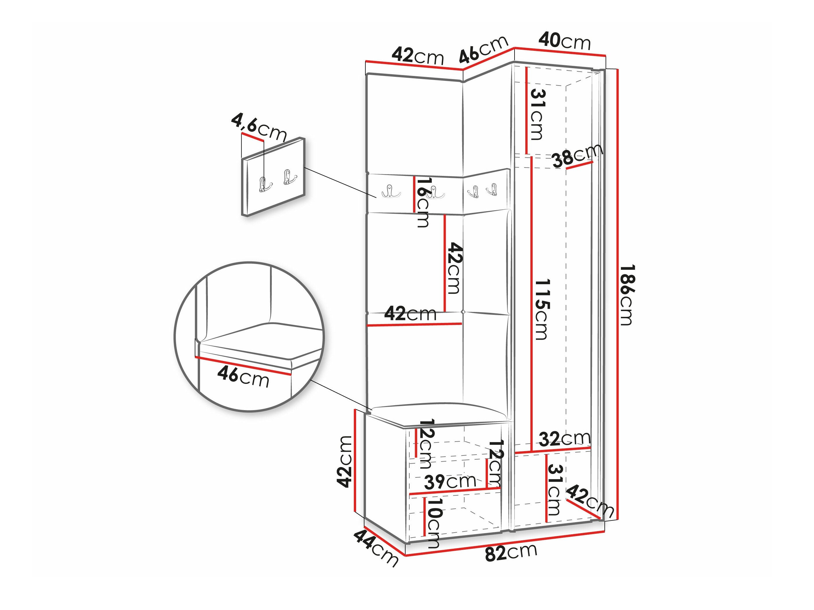 Meuble d'entrée Pinis XXIV (Cachemire)