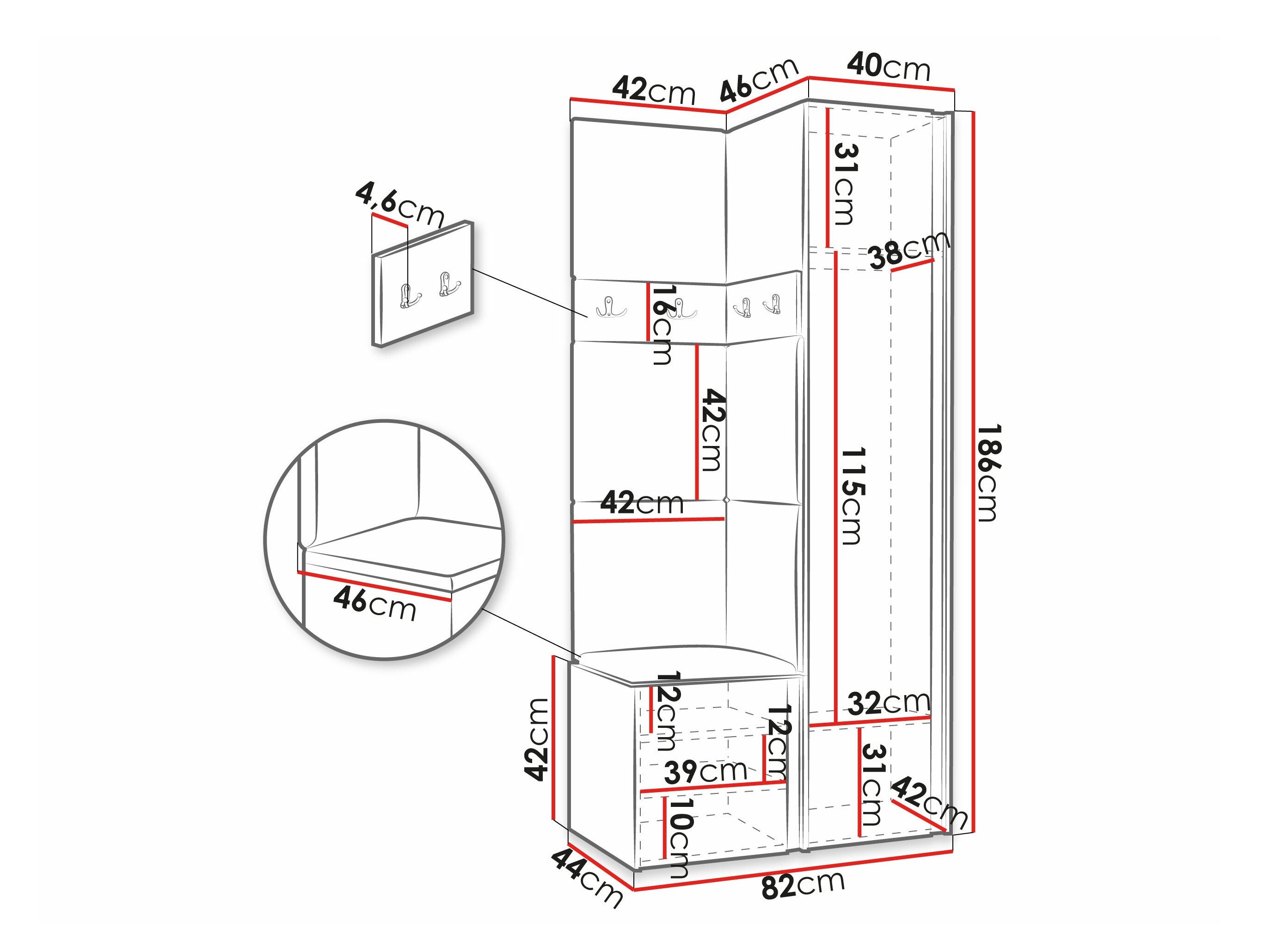 Meuble d'entrée Pinis XXV (Blanc)