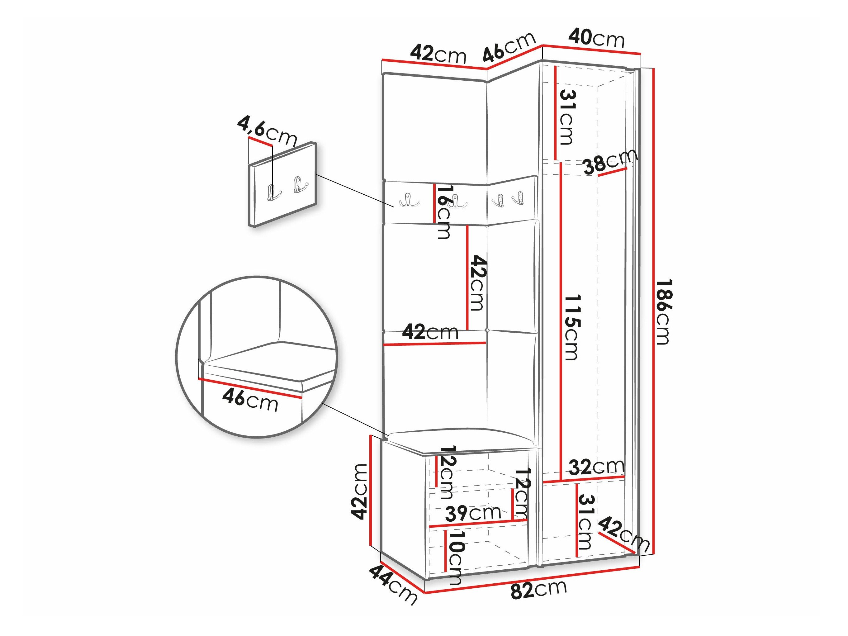 Meuble d'entrée Pinis XXV (Blanc)