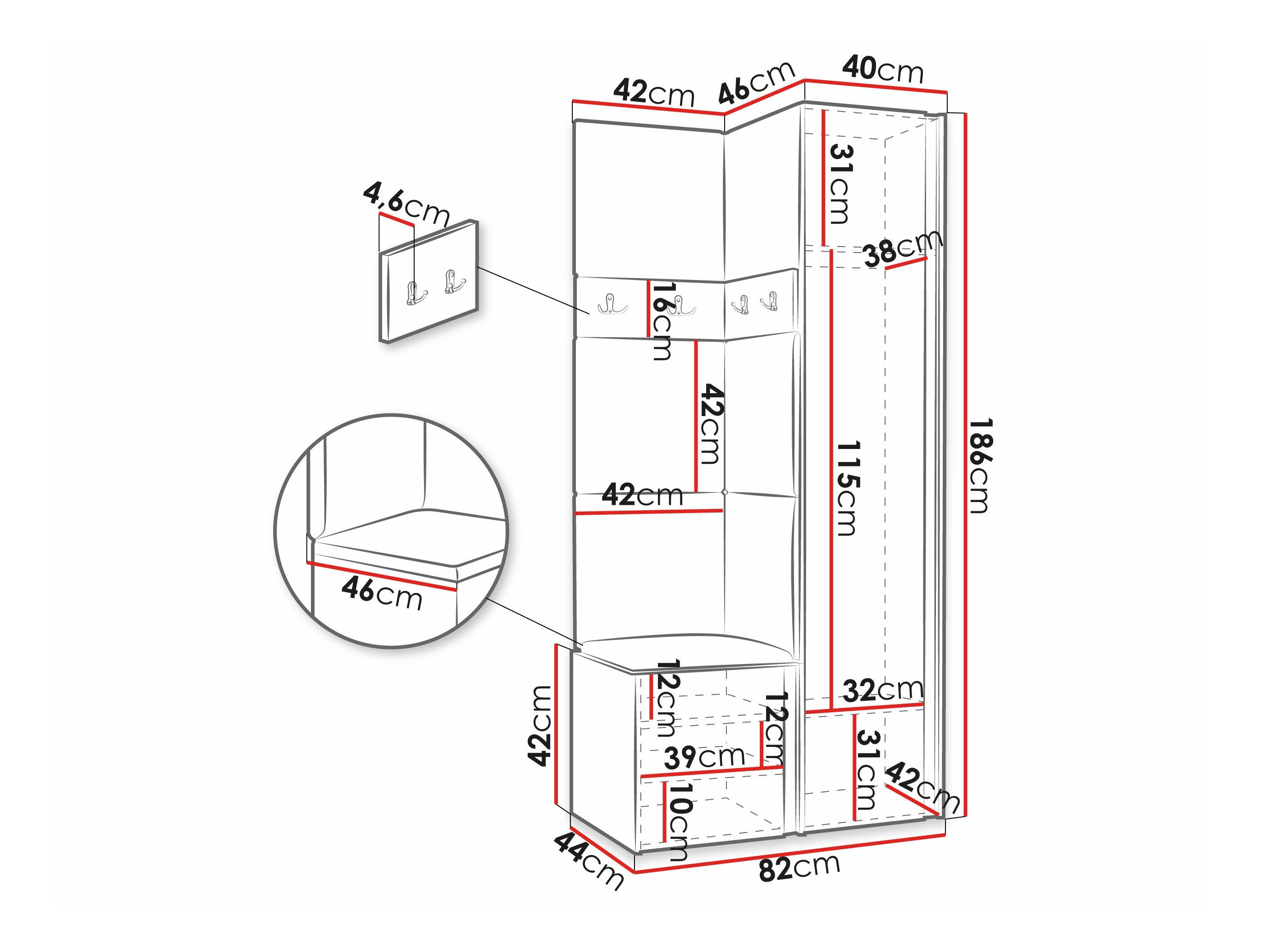 Meuble d'entrée Pinis XXV (Cachemire)