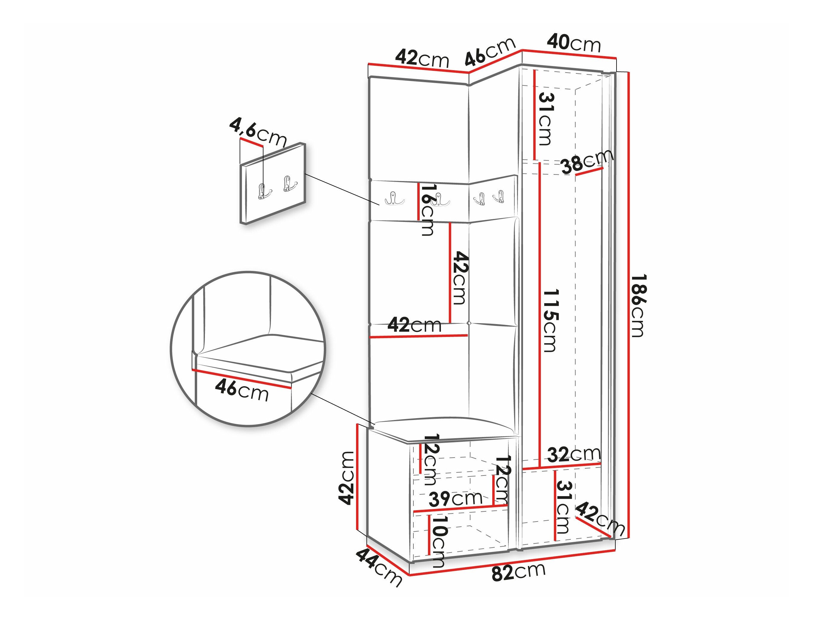 Meuble d'entrée Pinis XXV (Cachemire)