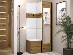 Meuble d'entrée Pinis XXV (Chêne Artisan + Noir)