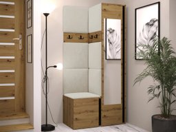 Meuble d'entrée Pinis XXV (Chêne Artisan + Noir)