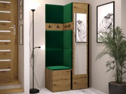 Meuble d'entrée Pinis XXV (Chêne Artisan + Noir)