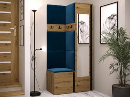 Meuble d'entrée Pinis XXV (Chêne Artisan + Noir)