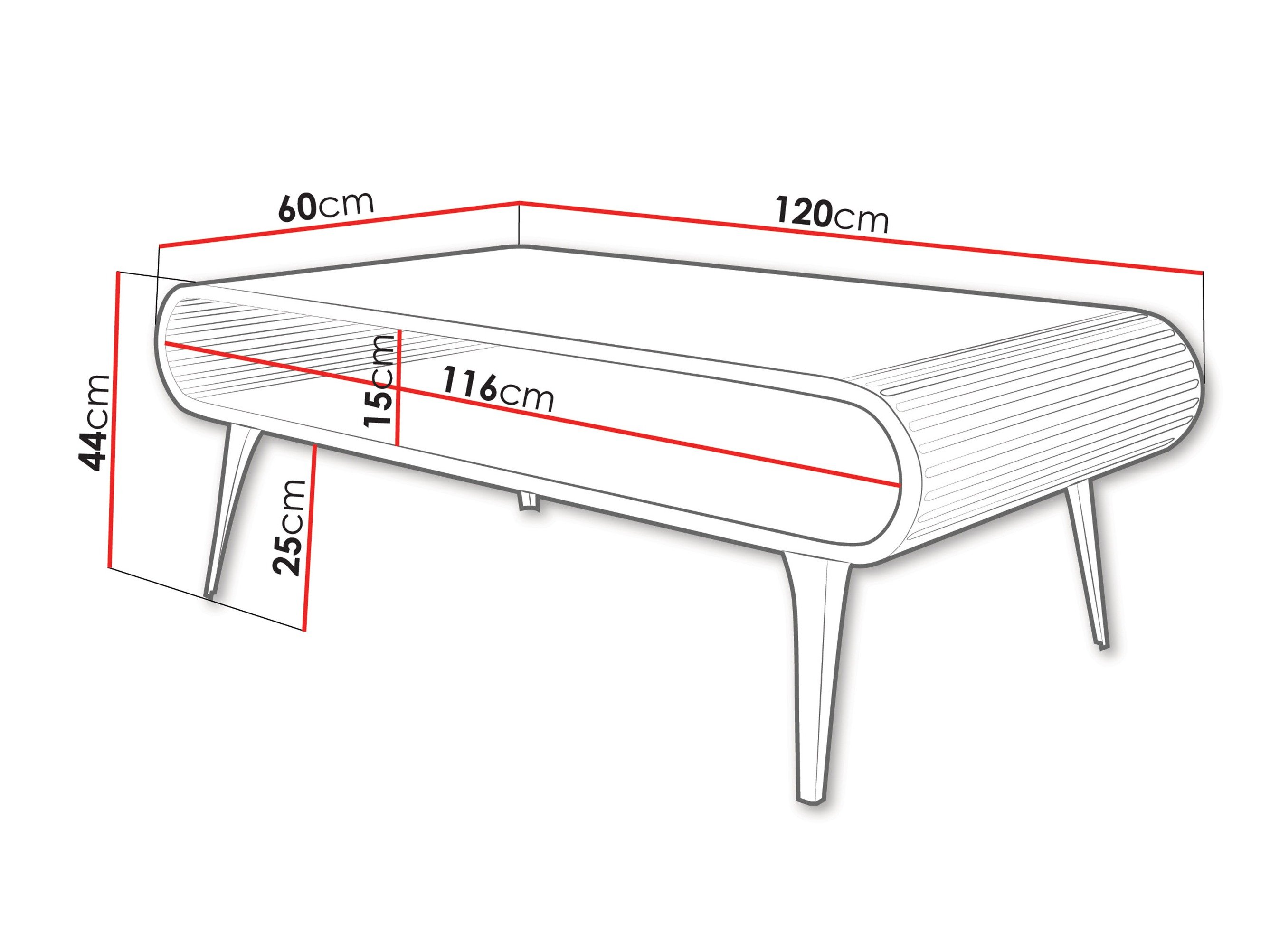 Table basse Oswego 161 (Cachemire)