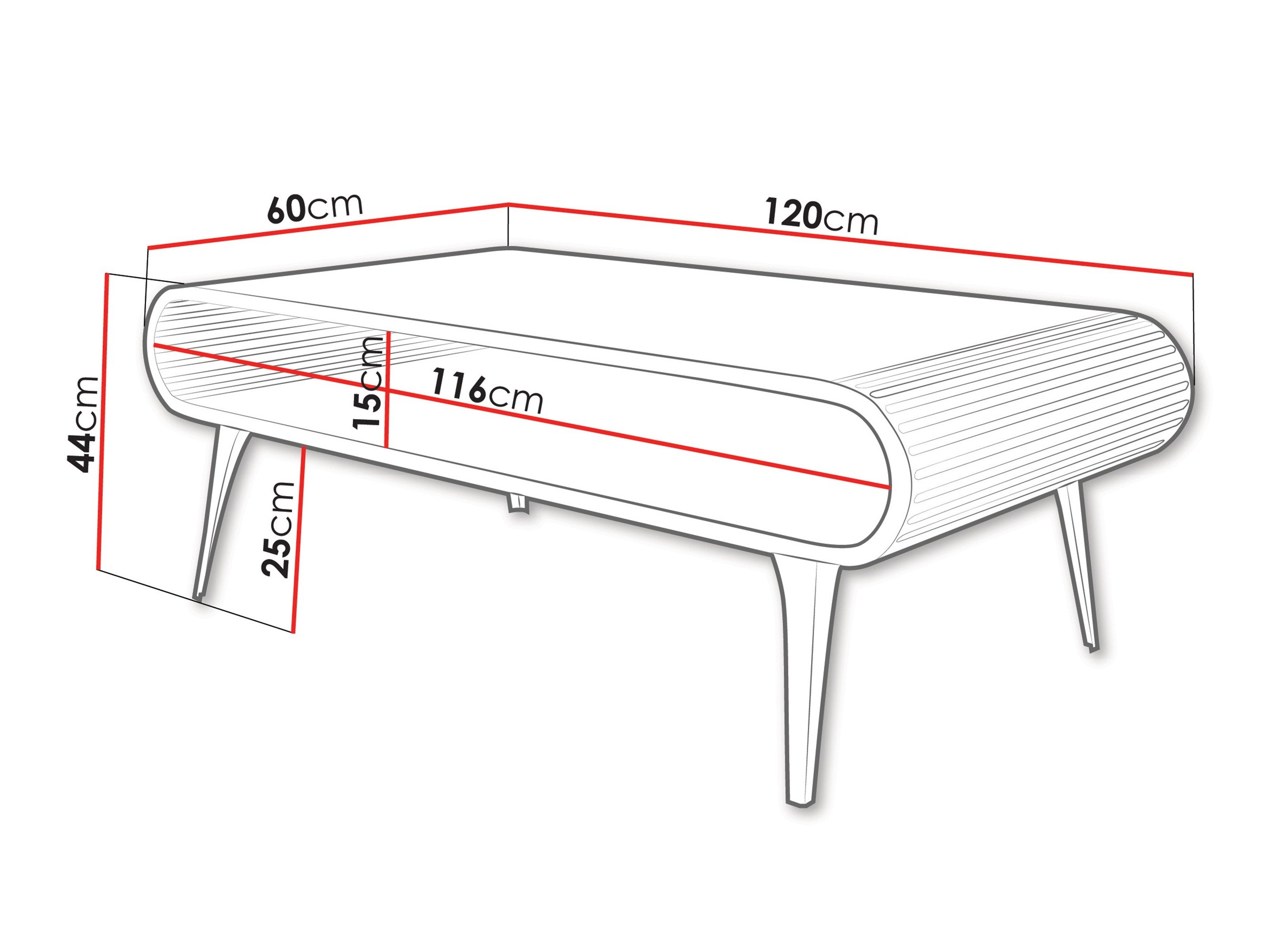Table basse Oswego 162 (Marbre blanc)
