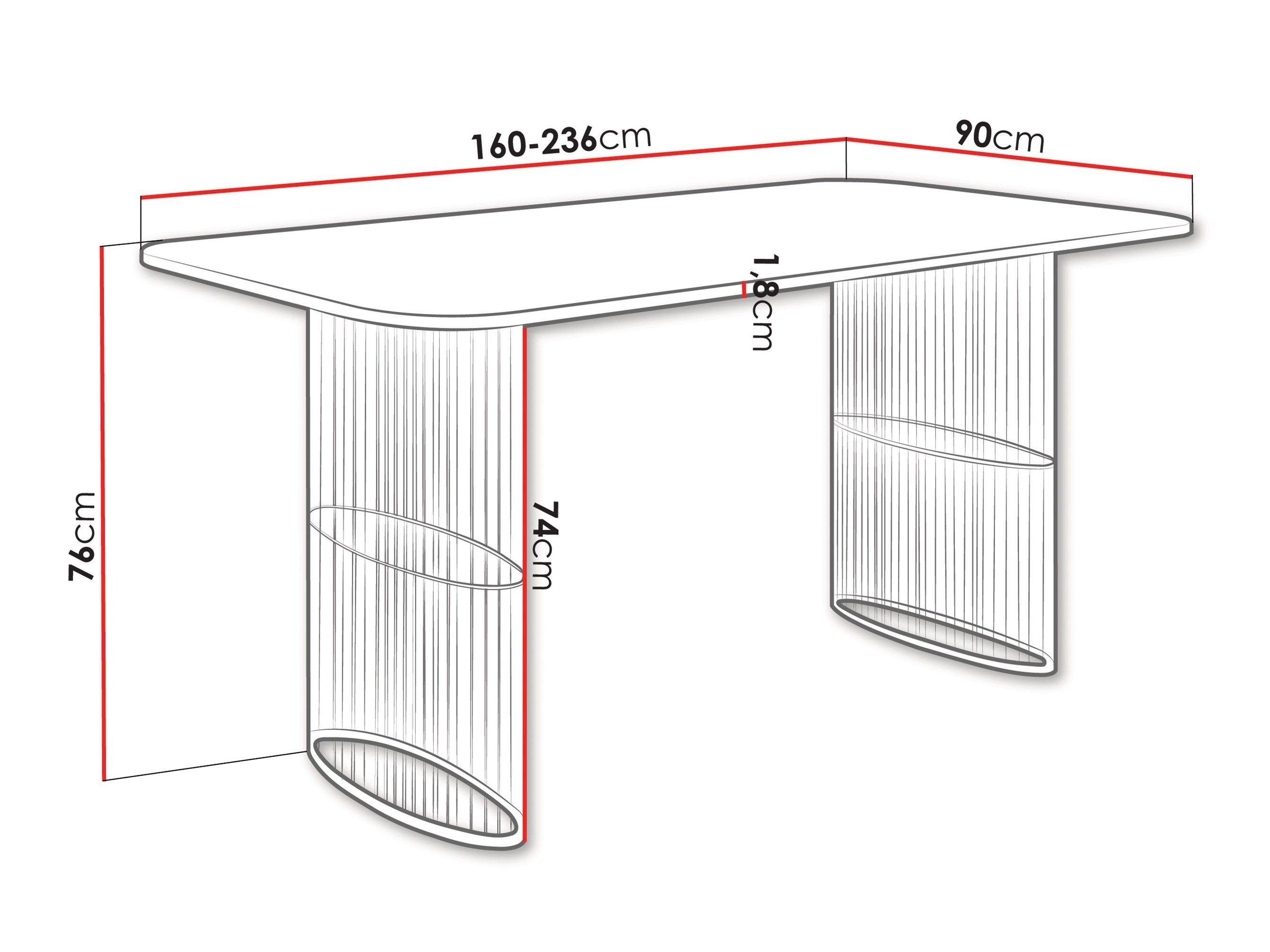 Table Oswego 163 (Cachemire)