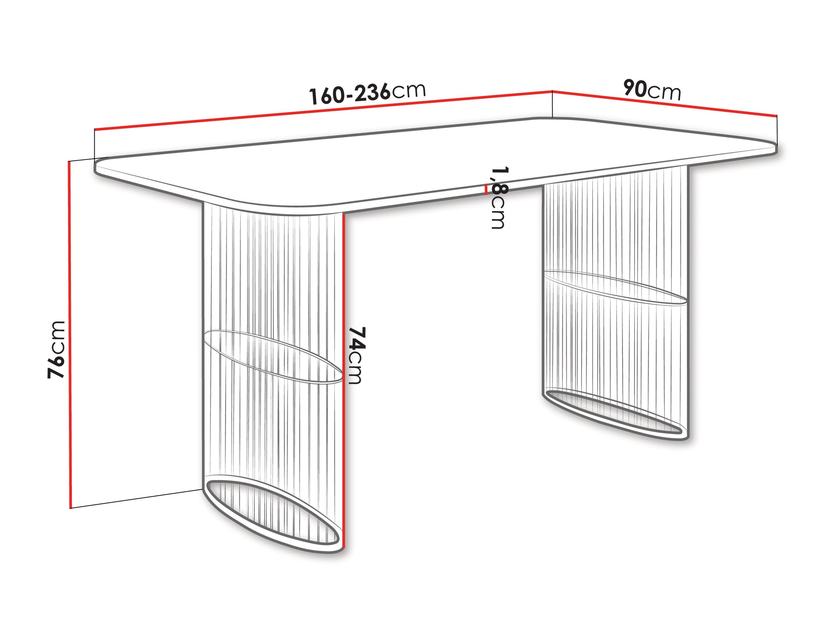 Table Oswego 163 (Chêne doré artisanal)