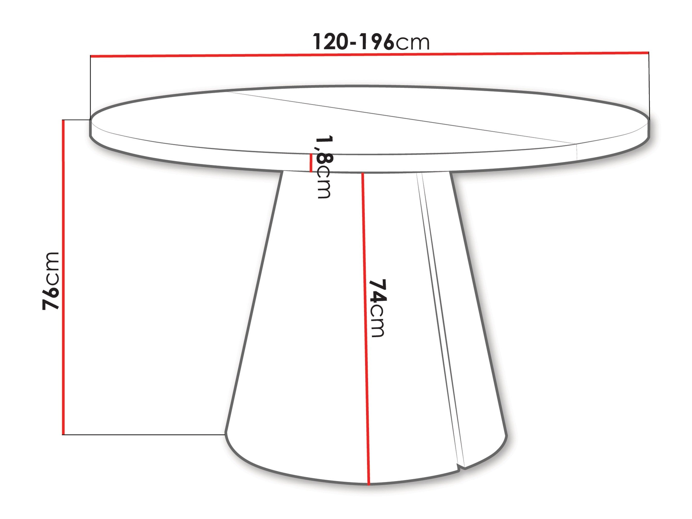 Table Oswego 167 (Chêne doré artisanal)