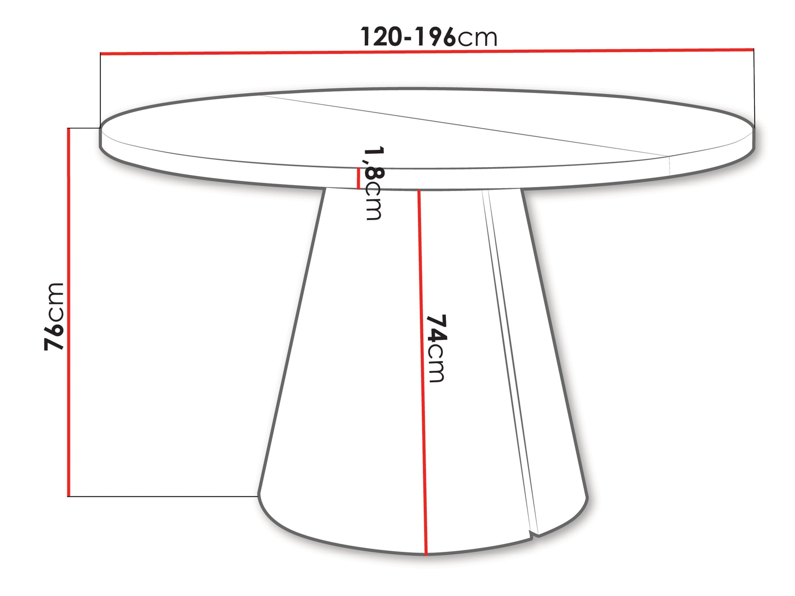 Table Oswego 167 (Noyer)