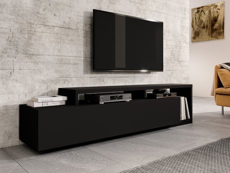 Meuble TV Lutiva 103 (Noir mat)