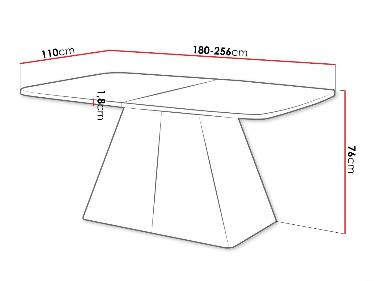 Table Oswego 170 (Blanc)