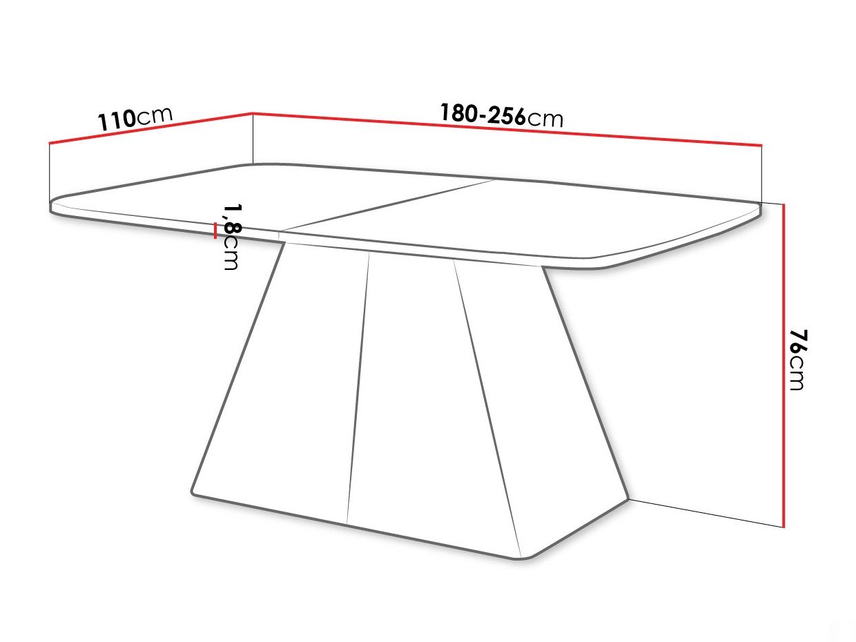 Table Oswego 170 (Chêne)