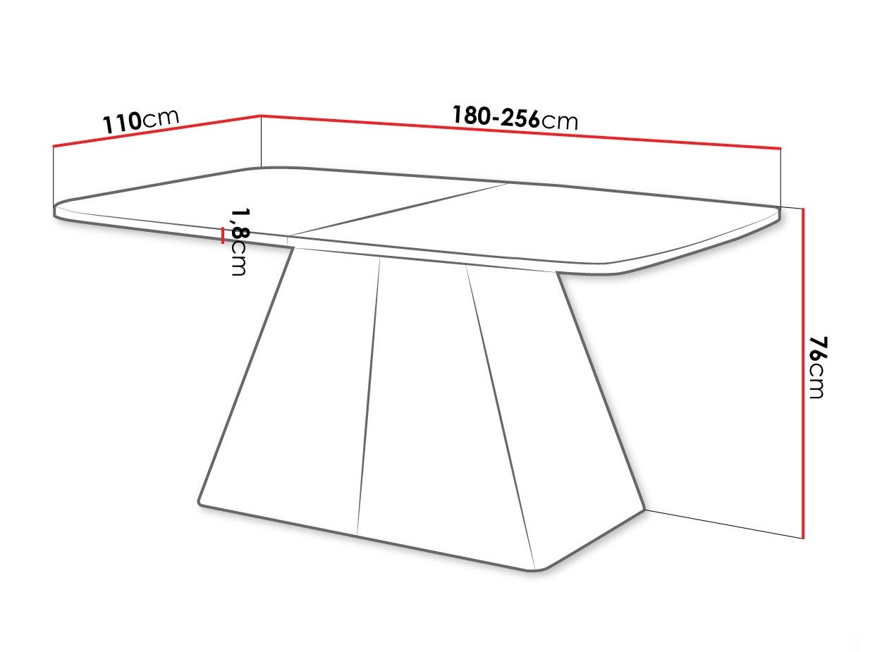 Table Oswego 170 (Marbre blanc)
