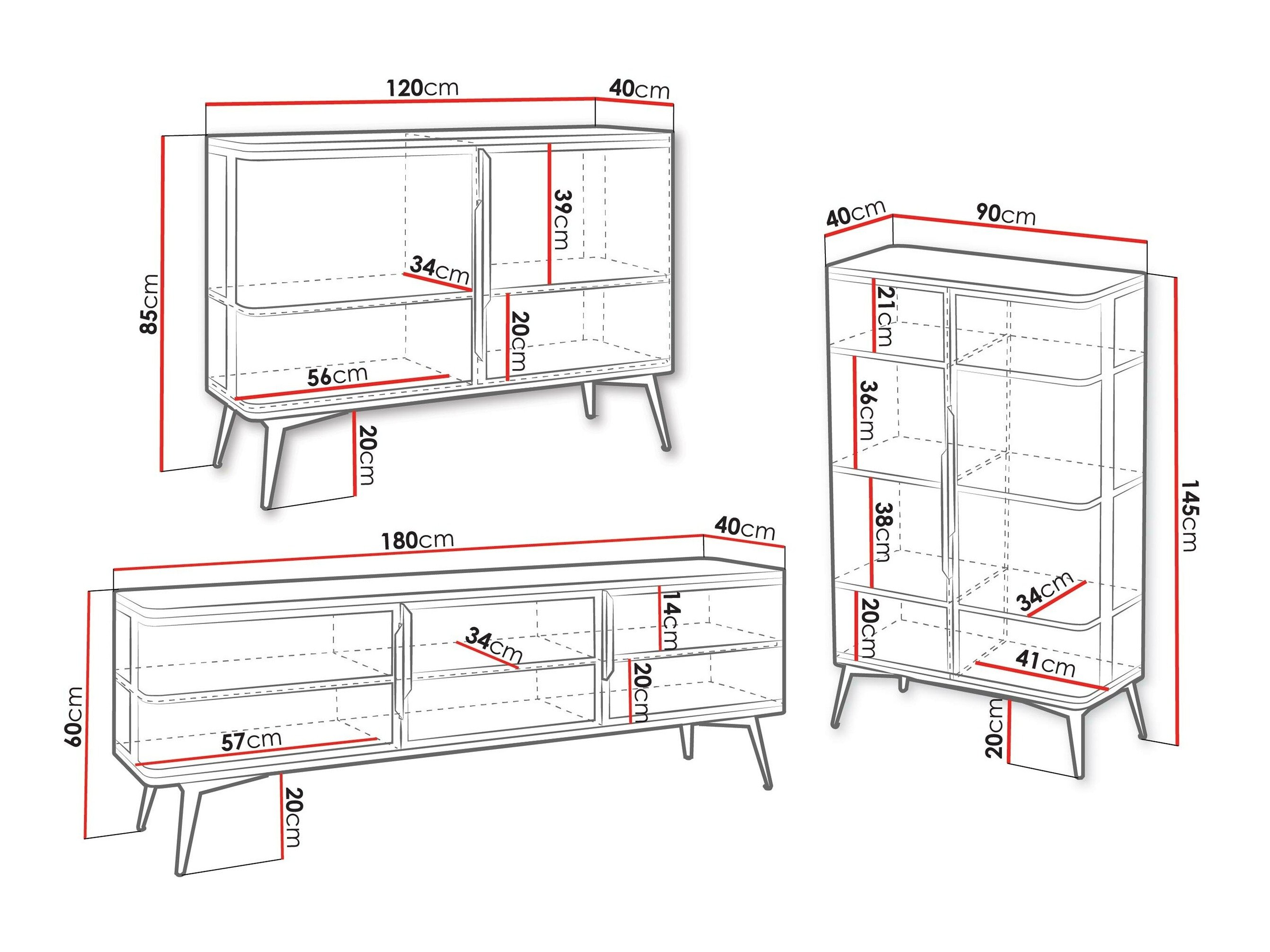 Ensemble de salon Camfelo 104 (Cachemire)