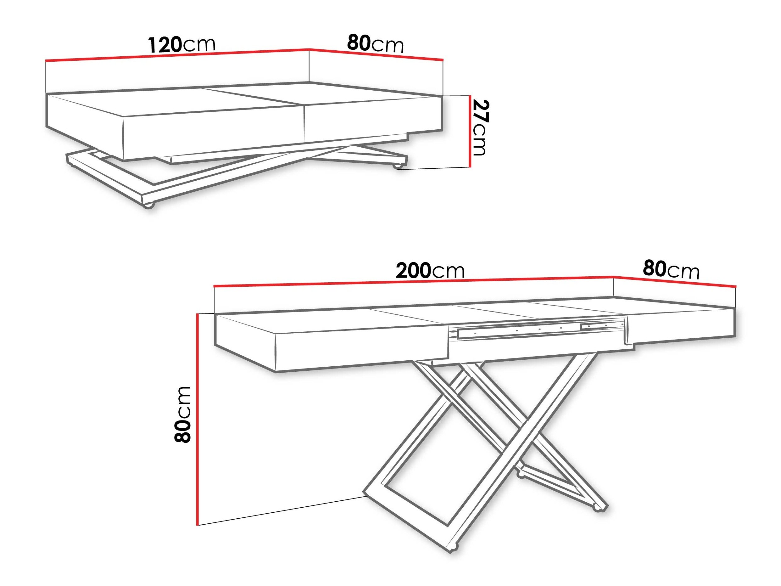 Table basse transformateur Oswego 171 (Cachemire)