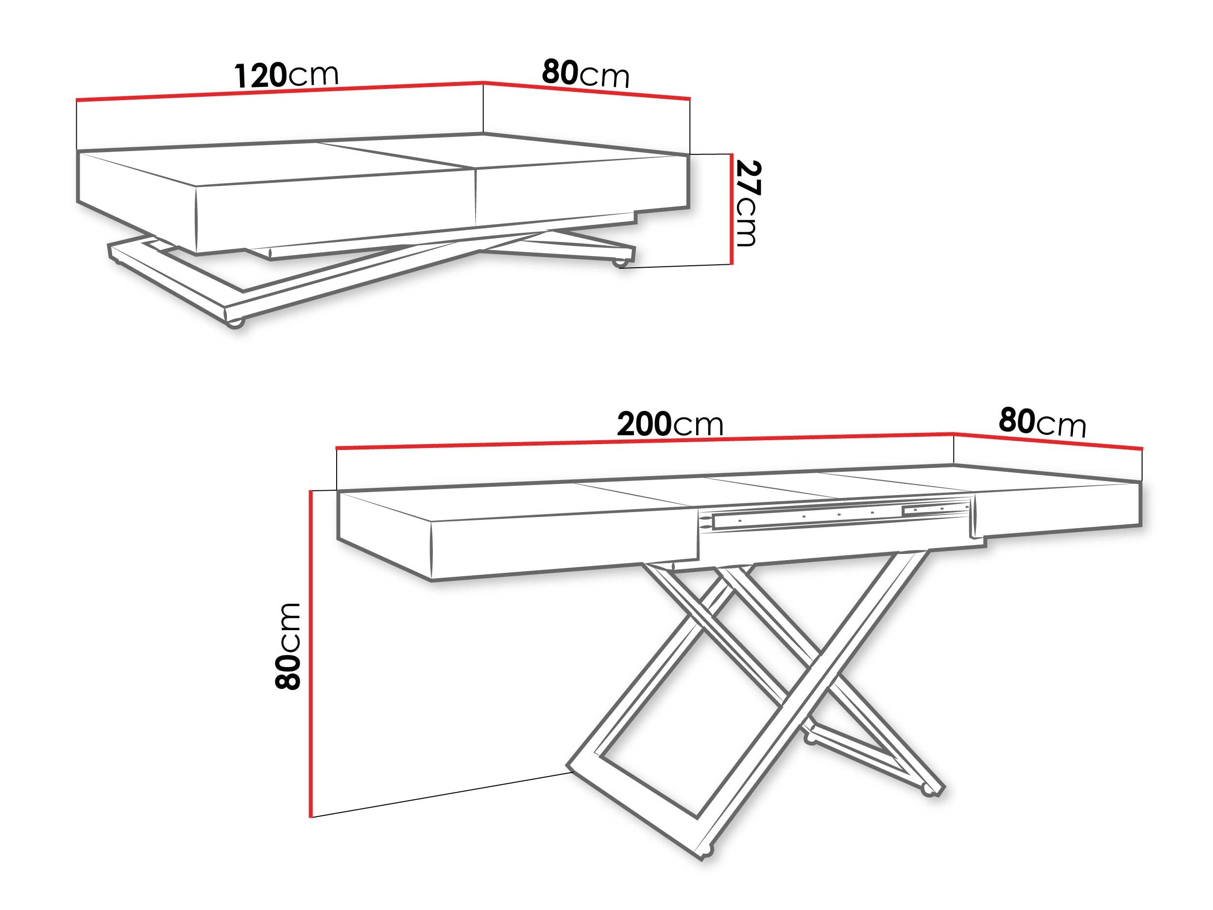 Table basse transformateur Oswego 171 (Chêne doré artisanal)