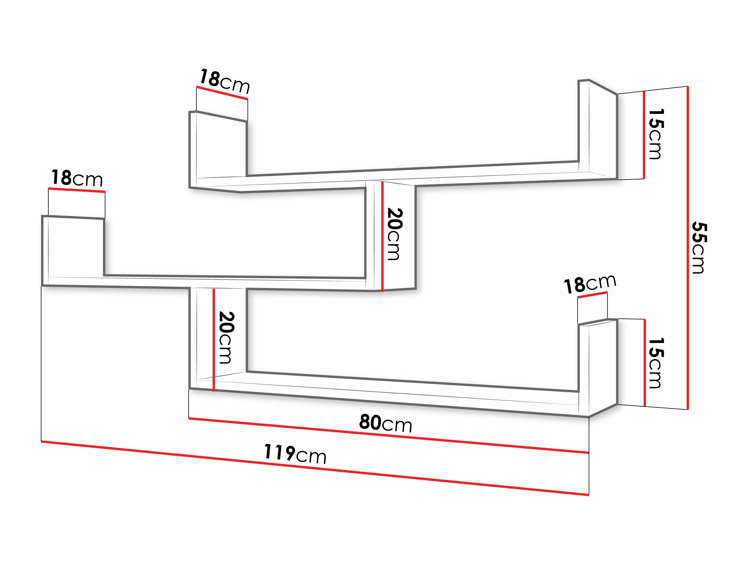 Étagère murale Lexicon I (Graphite)