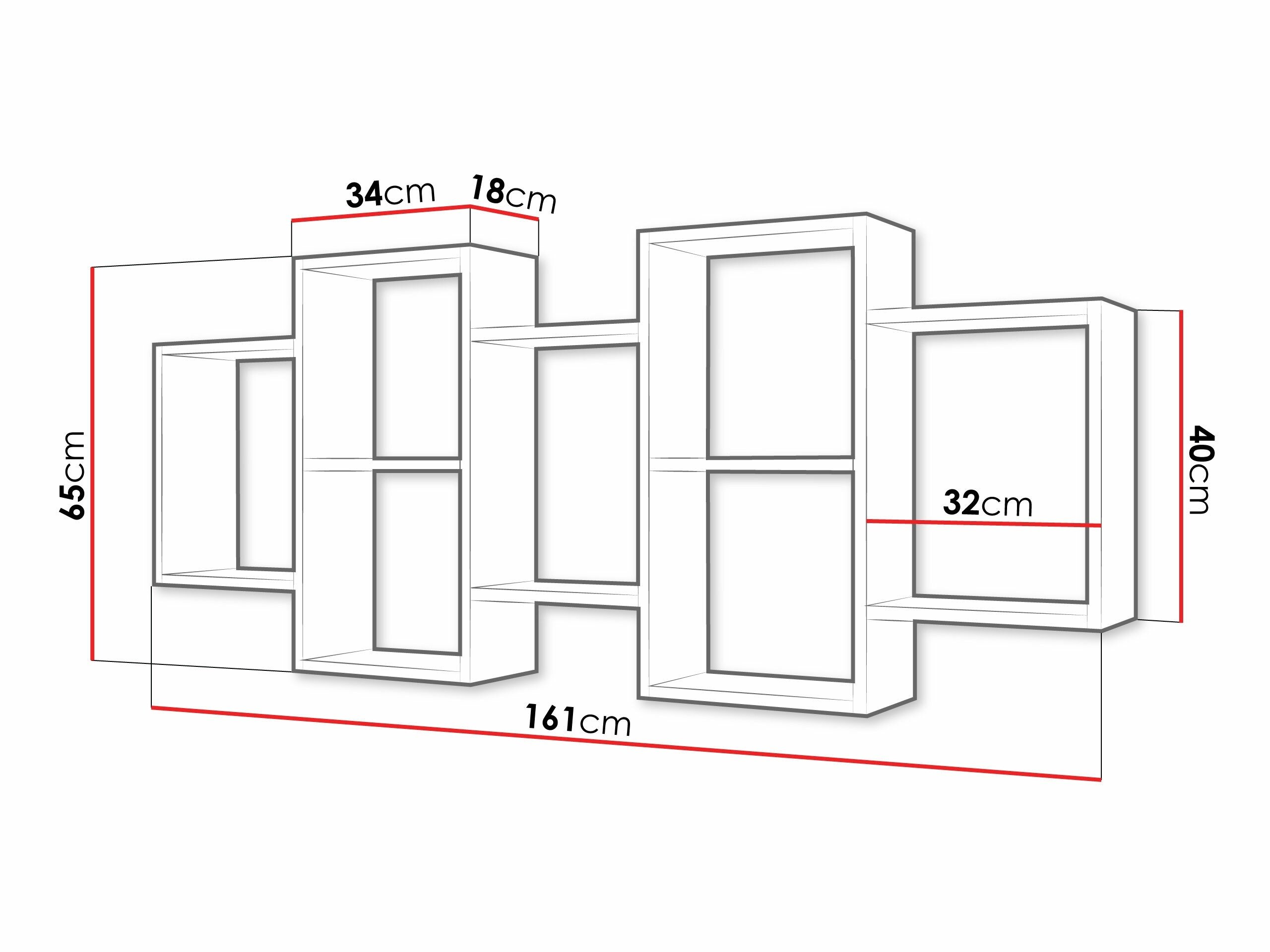 Étagère murale Lexicon (Sonoma chêne)
