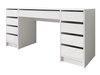 Bureau Comfivo Terros II (Blanc brillant + Blanc)